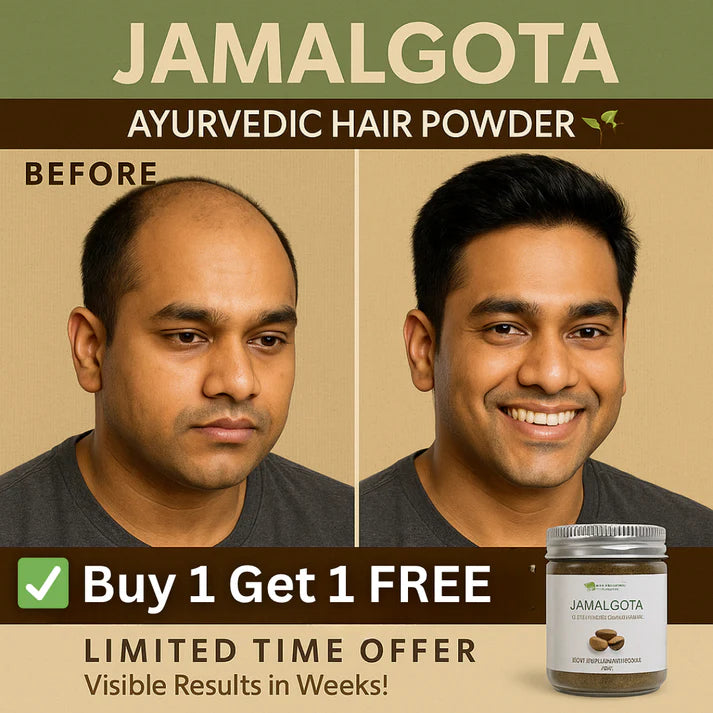 Jamalgota Powder for Hair Growth, Natural Skin & Hair Solution ( Pack Of 2 )